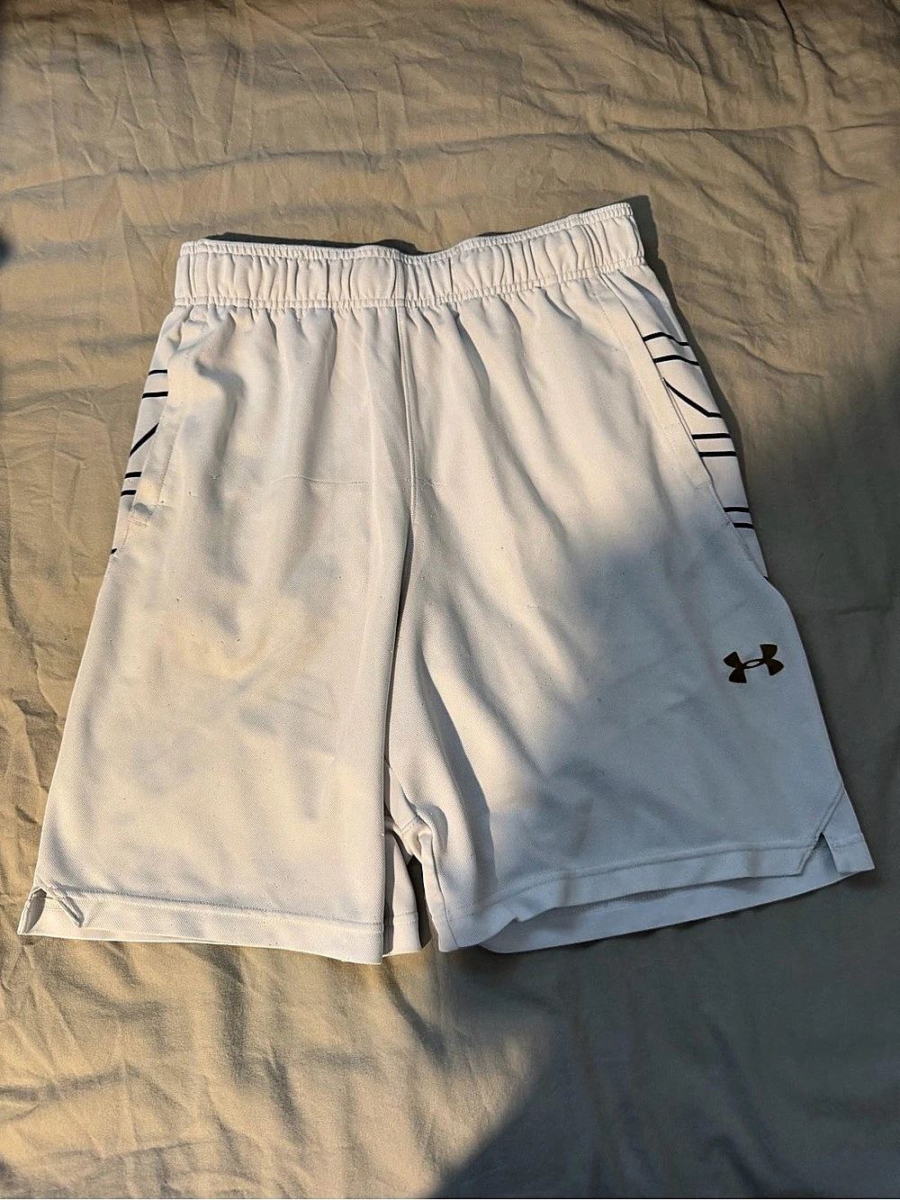 Under Armour Select Basketball Shorts White Medium